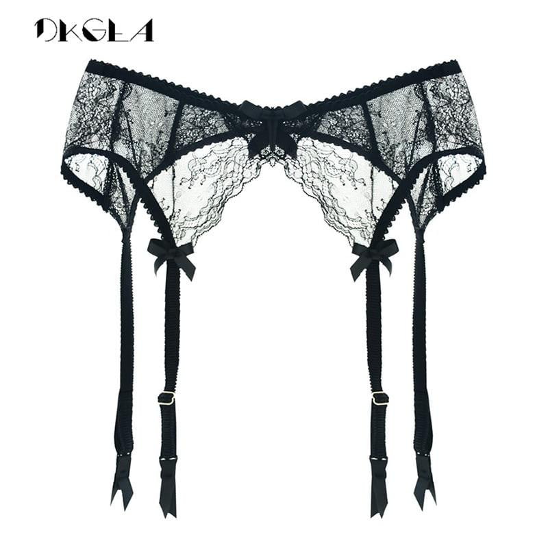 Fashion New Black Stocking Garters Lace Embroidery S M L XL Size Ultrathin Sexy Women Stocking Suspender Belt White Temptation